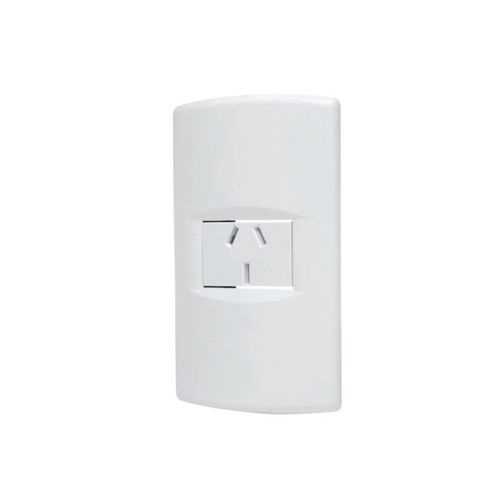 Llave de Luz Armada 1 Toma Binorma Línea Life Blanco Sica