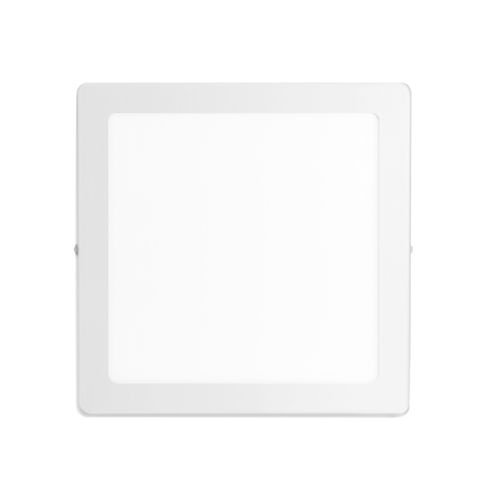 Plafón Led Cuadrado 18W Luz Fría 6500K Blanco Macroled