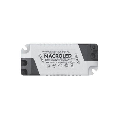 Driver para Panel Led 18W Macroled