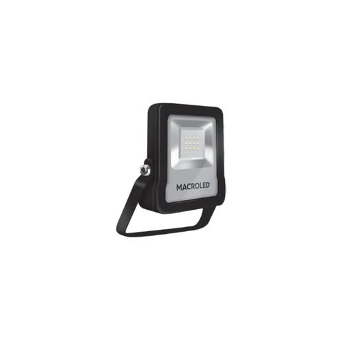 Reflector Led 10W 6500K Ip65 Negro Macroled