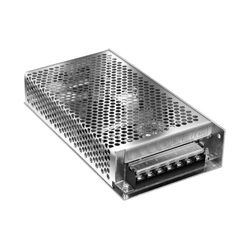 Fuente Switch Negro Metálico Aluminio 100-240V 12V 100W 8A Macroled