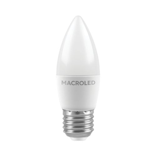 Lámpara Led Vela 6W 3000K E27 Macroled