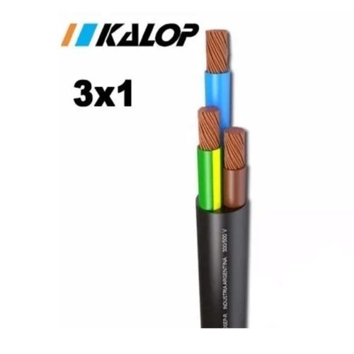 Cable Tipo Taller de Cobre 3X1.5mm2 Rollo x 100 Metros Kalop | Precio por metro