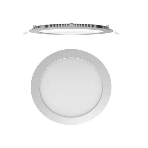 Panel Led Embutir Redondo 18W 6000K Blanco Idoler