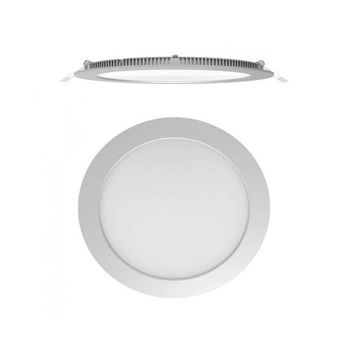 Panel Led Embutir Redondo 12W 3000K Blanco Idoler