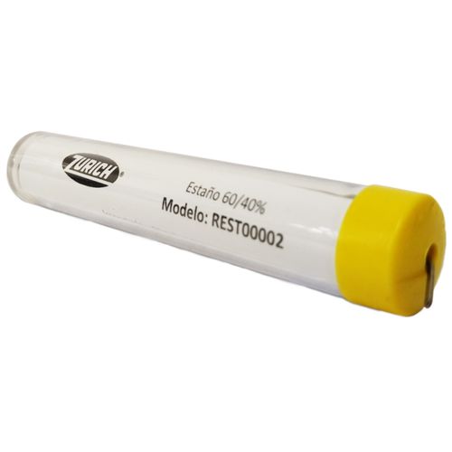 Tubo con Estaño 60% 1Mm X 17grs Zurich
