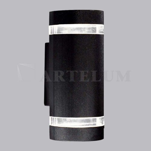 Aplique de Pared Redondo Unifocal Eco 1X5/8W Gu10 Negro Artelum
