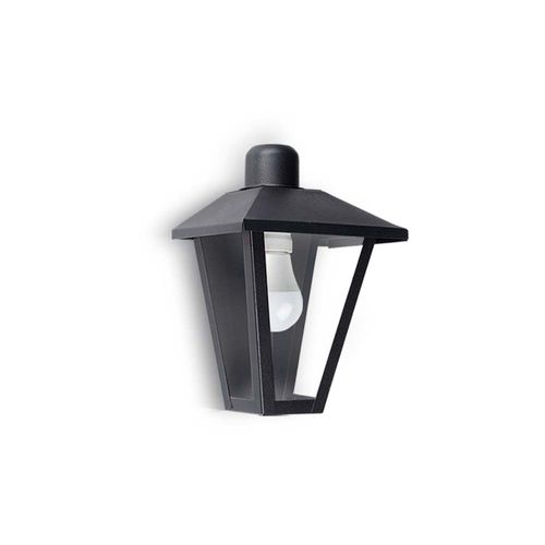 Farol Trapezoidal de Pared Redondo Negro San Justo