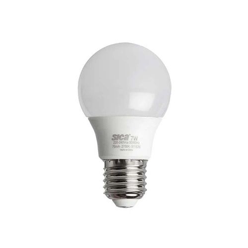 Lámpara Led Bulbo 7W E27 Luz de Día Sica