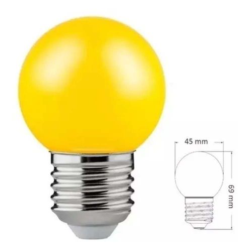 Lámpara Led Gota Amarillo 1.2W 70Lm E27 Ledvance