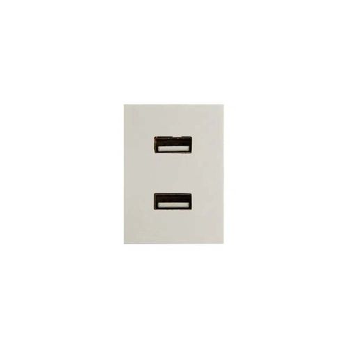 Módulo Toma Doble Usb 1 Módulo Blanco Línea Silight Sica