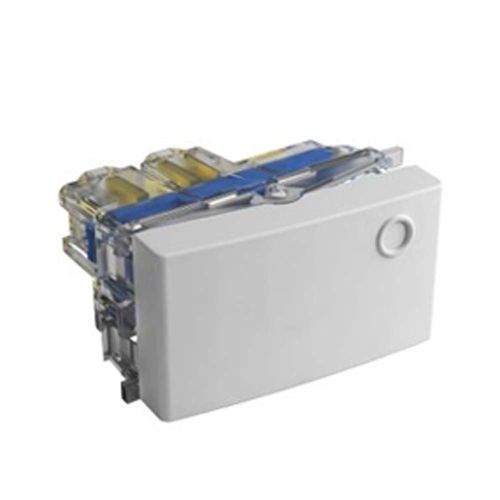 Módulo Interruptor Unipolar Polos 16A 250V Blanco Pq Teclastar