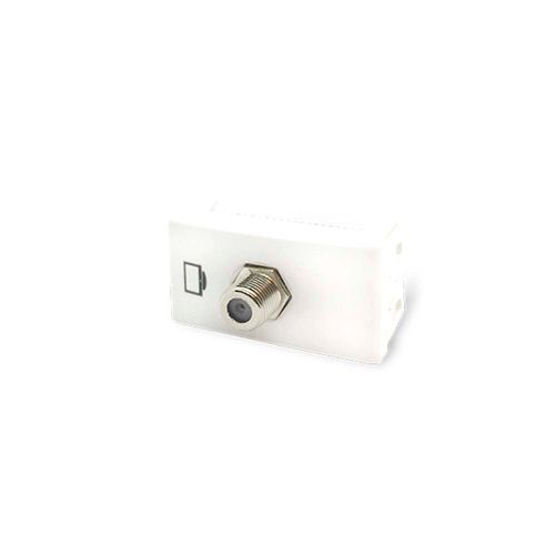 Toma Tv Catv Pin Fino Blanco Kalop