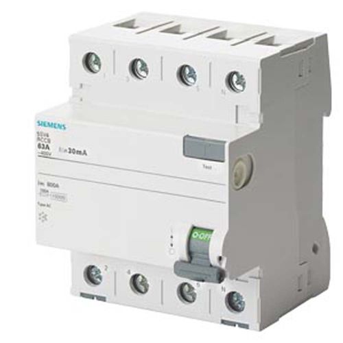 Disyuntor Diferencial 4X63A  Siemens