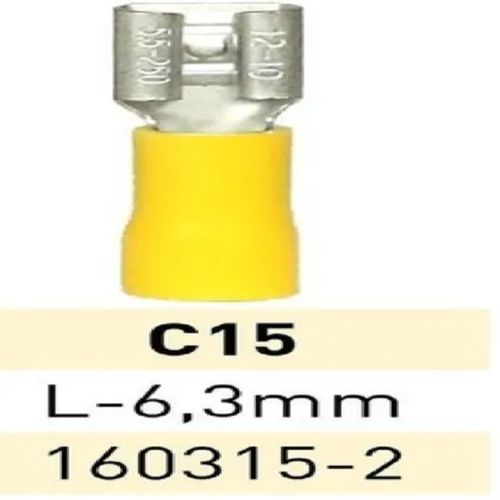 Terminal Preaislante Amarillo 2.5-6mm Pala He 6.3mm C15 LCT