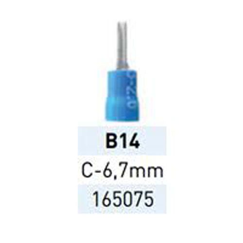 Terminal Preaislante Azul 1-2.5mm Pin 6.7mm B14 LCT