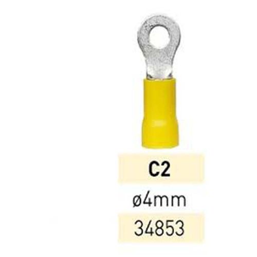 Terminal Preaislante Amarillo 2.5-6mm Ojal 4mm C2 LCT