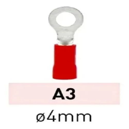 Terminal Preaislante Rojo 0.25-1.5mm Ojal 4mm A3 LCT