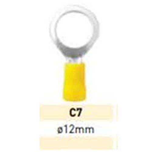 Terminal Preaislante Amarillo 2.5-6mm Ojal 12mm C7 LCT