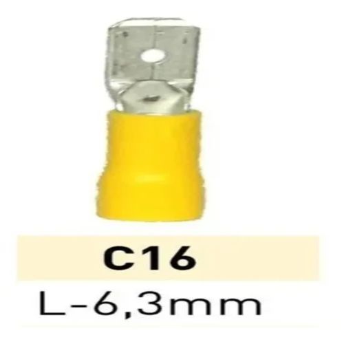 Terminal Preaislante Amarillo 2.5-6mm Pala Ma 6.3mm C16 LCT