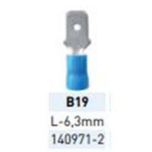 Terminal Preaislante Azul 1-2.5mm Pala Ma 6.3mm B19 LCT