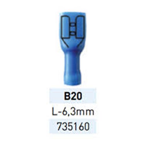 Terminal Preaislante Azul 1-2.5mm B20 LCT