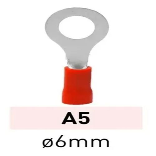 Terminal Preaislante Rojo 0.25-1.5mm Ojal 6mm A5 LCT