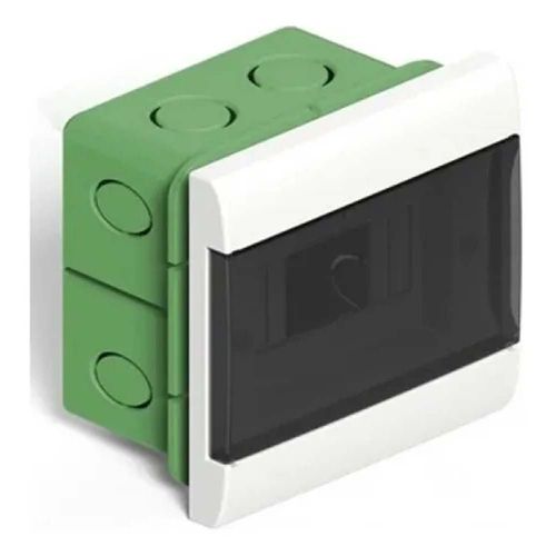 Caja Embutir Pvc para Térmicas "Q E" 8 Polos Blanco y Fume Genr