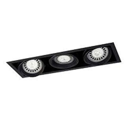 Empotrable Led Pivotes Móviles 3X15W Gu10 Negro Space Lucciola
