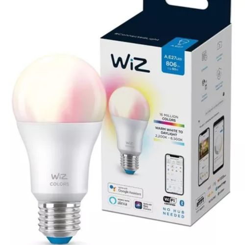 Lámpara LED Smart A60 9W E27 con conexión WiFi WIZ