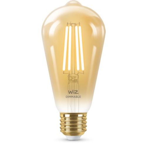 Lámpara LED Smart Vintage ST64 6,9W E27 con conexión WIFI dimerizable WiZ