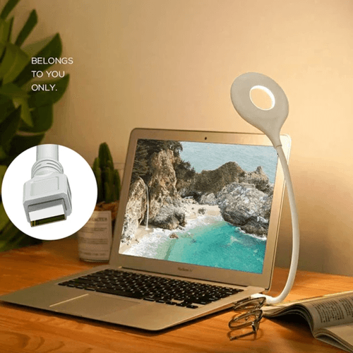 Lámpara de Escritorio USB Flexible Led 180° Blanca 27049 Copy